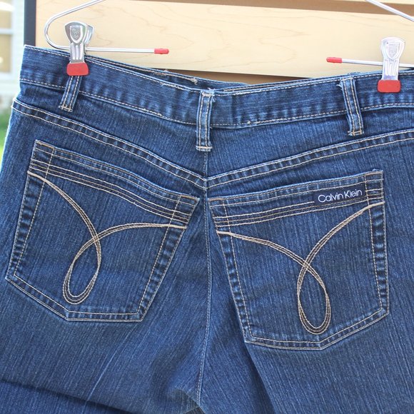 Calvin Klein Cut-Off Jean Shorts - Picture 6 of 10